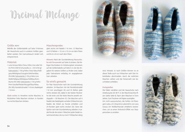 Produktbild: Hausschuhe stricken & filzen