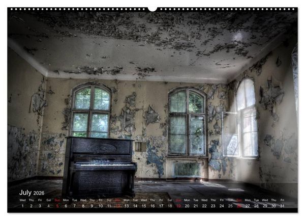Produktbild: Lost Places HDR Beelitz II (High Quality Premium Wall Calendar 2026 DIN A2 landscape),CALVENDO 12 Month Wall Calendar