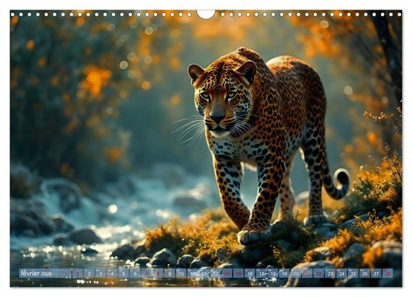 Produktbild: Regards Sauvages &ndash; Rencontres au c&oelig;ur du monde sauvage (Calendrier mural 2026 DIN A3 vertical), CALVENDO calendrier mensuel