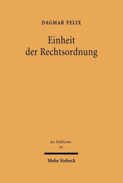 Produktbild: Einheit der Rechtsordnung