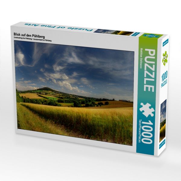 CALVENDO Puzzle Blick auf den Pöhlberg | 1000 Teile Lege-Größe 64x48cm Foto-Puzzle für glückliche Stunden