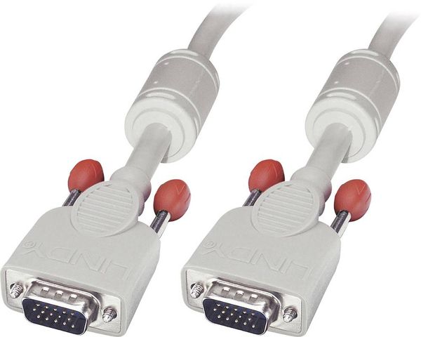 Produktbild: LINDY VGA Anschlusskabel 1.00m 36341 Grau [1x VGA-Stecker - 1x VGA-Stecker]