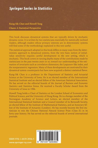 Produktbild: Chaos: A Statistical Perspective
