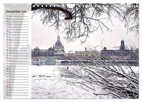 Produktbild: WUNDERVOLLES DRESDEN (Wandkalender 2026 DIN A4 quer), CALVENDO Monatskalender