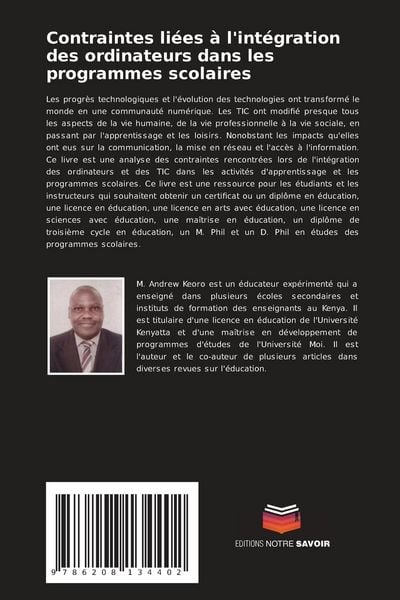 Produktbild: Contraintes li&eacute;es &agrave; l'int&eacute;gration des ordinateurs dans les programmes scolaires
