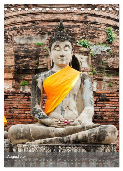 Produktbild: Buddha - Harmonie und Gelassenheit (Tischkalender 2026 DIN A5 hoch), CALVENDO Monatskalender