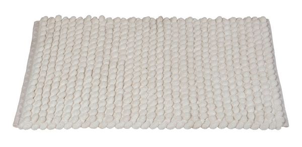 Produktbild: Badteppich Mod. Solivo, weiß, Polyester/Baumwolle, 50x80 cm, rutschhemmend beschichtet,