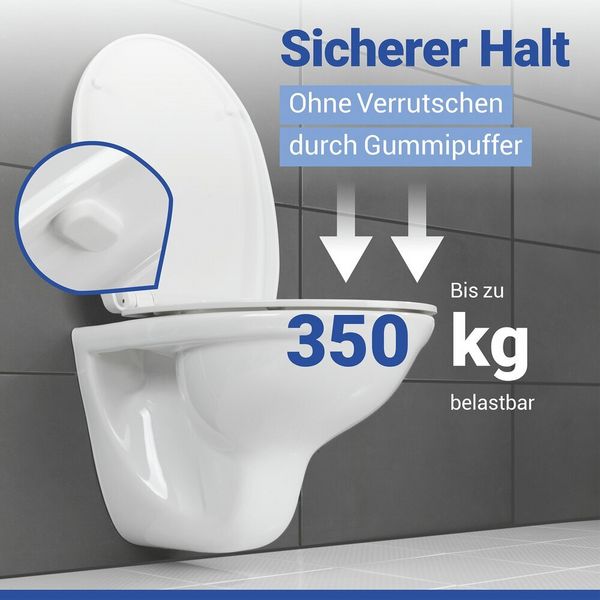 Produktbild: WC-Sitz Mod. Agen, Toilettensitz mit Absenkautomatik und Relief-Druck