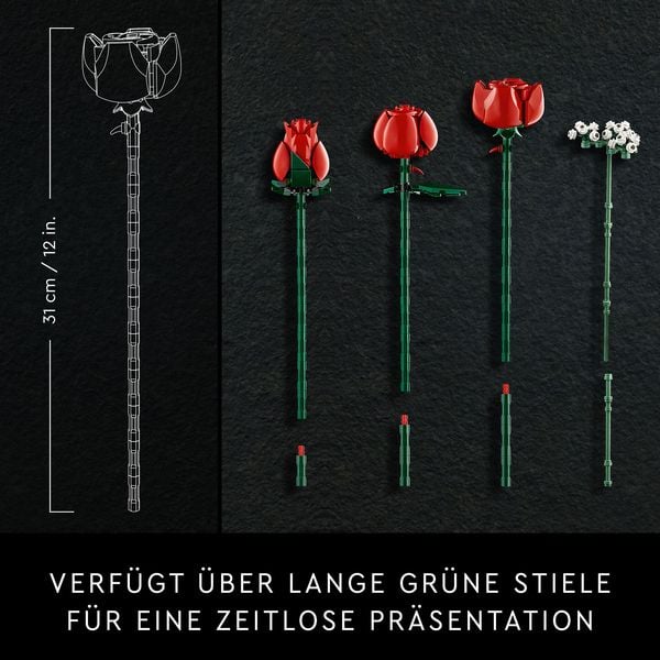 LEGO Botanicals Rosenstrauß - Kunstblumen als Zimmer-Deko 10328