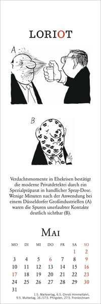 Produktbild: Loriot Lesezeichen & Kalender 2027