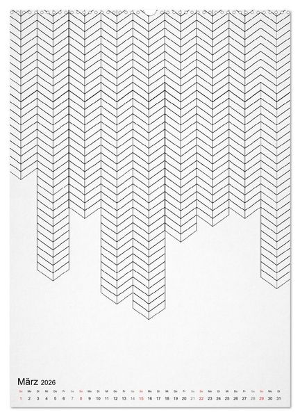 Produktbild: Geometric Graphik Art (hochwertiger Premium Wandkalender 2026 DIN A2 hoch), Kunstdruck in Hochglanz
