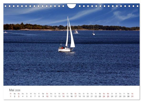 Produktbild: Segelboote in S&uuml;dschwedens Sch&auml;ren (Wandkalender 2026 DIN A4 quer), CALVENDO Monatskalender