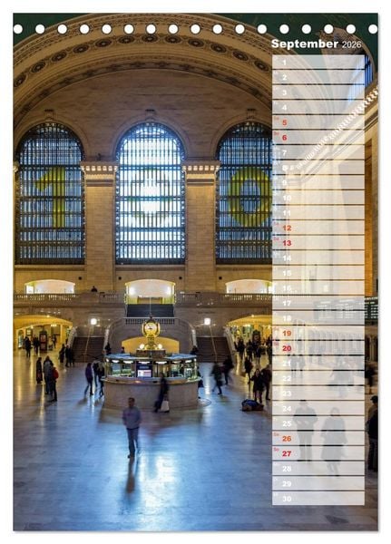 Produktbild: New York City Geburtstagskalender (Tischkalender 2026 DIN A5 hoch), CALVENDO Monatskalender
