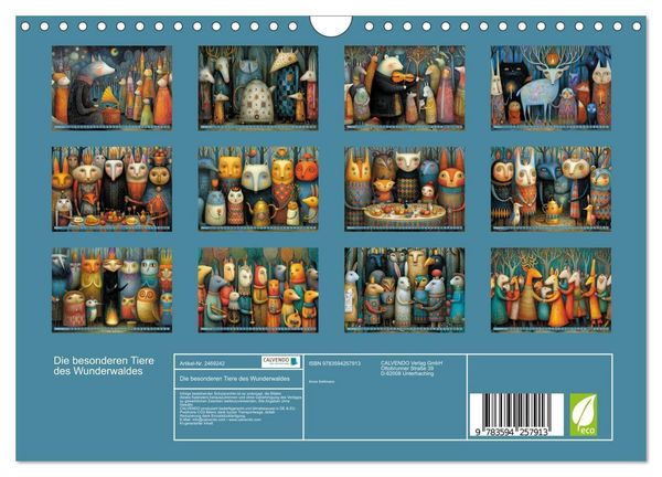 Produktbild: Die besonderen Tiere des Wunderwaldes (Wandkalender 2027 DIN A4 quer), CALVENDO Monatskalender