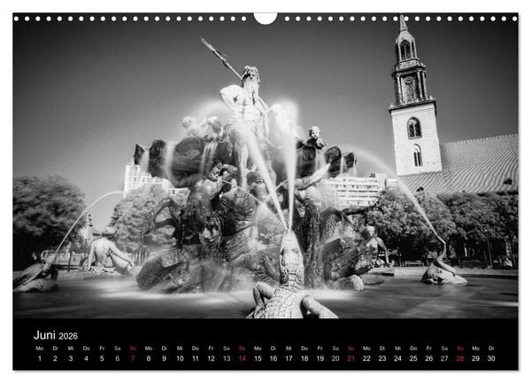 Produktbild: Berlin Monochrome (Wandkalender 2026 DIN A3 quer), CALVENDO Monatskalender