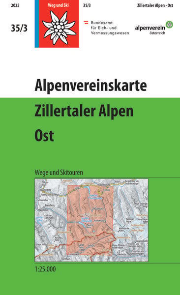 Produktbild: Alpenvereinskarte