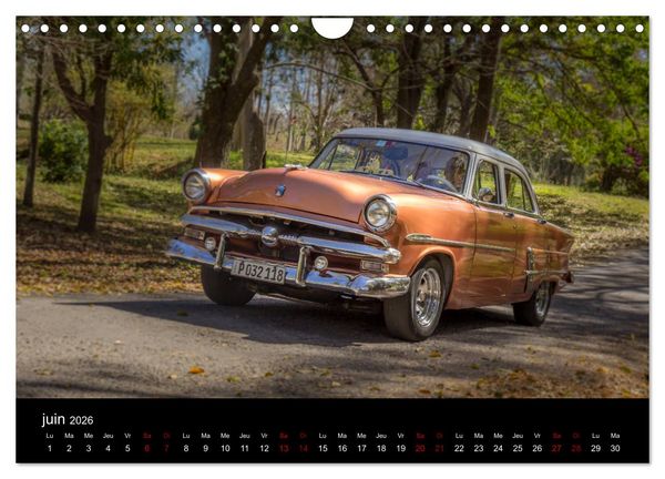 Produktbild: Cuba les belles am&eacute;ricaines (Calendrier mural 2026 DIN A4 vertical), CALVENDO calendrier mensuel