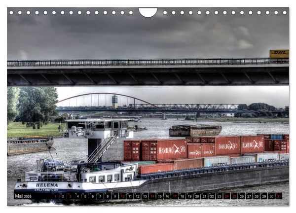 Produktbild: Duisburg am Rhein - R(h)einblicke (Wandkalender 2026 DIN A4 quer), CALVENDO Monatskalender