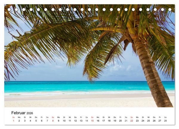 Produktbild: Traumstr&auml;nde in der Karibik (Tischkalender 2026 DIN A5 quer), CALVENDO Monatskalender