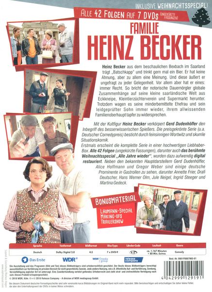 Produktbild: Familie Heinz Becker - Die komplette Serie (digital restauriert, 7 DVDs)