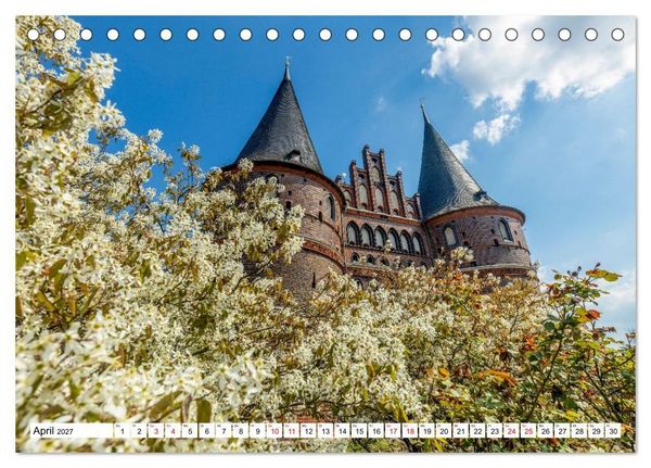 Produktbild: L&uuml;beck &ndash; Poetische Ansichten (Tischkalender 2027 DIN A5 quer), CALVENDO Monatskalender