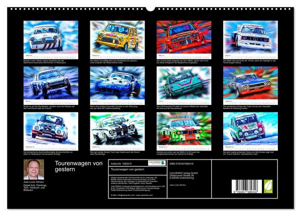 Produktbild: Tourenwagen von gestern (hochwertiger Premium Wandkalender 2026 DIN A2 quer), Kunstdruck in Hochglanz