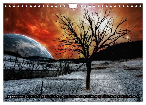 Produktbild: Ansichten des Weltraums (Wandkalender 2026 DIN A4 quer), CALVENDO Monatskalender