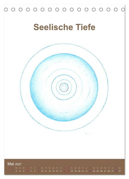 Produktbild: Delfinheilsymbole (Tischkalender 2027 DIN A5 hoch), CALVENDO Monatskalender