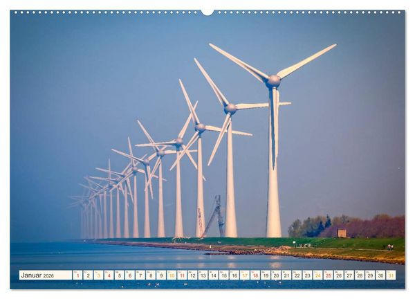 Produktbild: Windrad - Fluch und Segen (hochwertiger Premium Wandkalender 2026 DIN A2 quer), Kunstdruck in Hochglanz