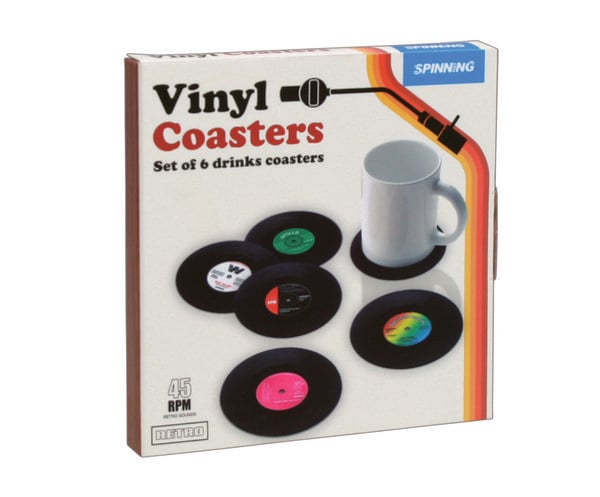 Produktbild: Schallplatten Glasuntersetzer