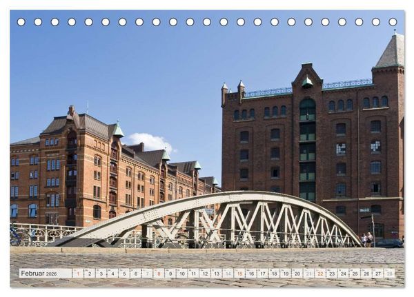 Produktbild: Hansestadt Hamburg (Tischkalender 2026 DIN A5 quer), CALVENDO Monatskalender