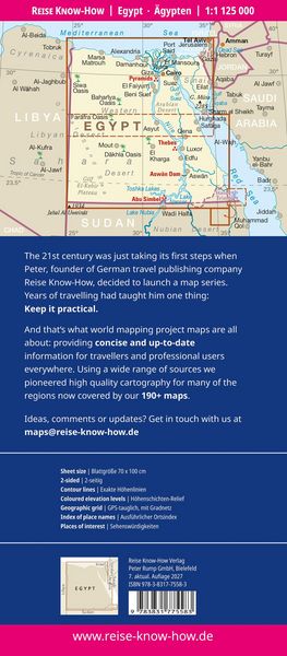 Produktbild: Reise Know-How Landkarte &Auml;gypten | Egypt (1:1.125.000)