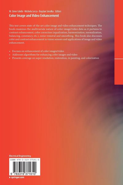 Produktbild: Color Image and Video Enhancement