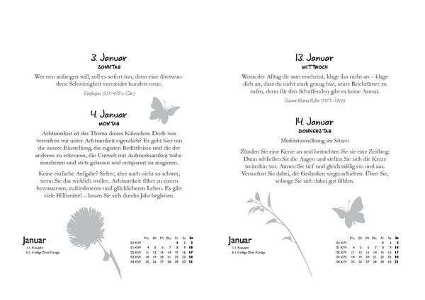 Produktbild: Achtsamkeitskalender 2027
