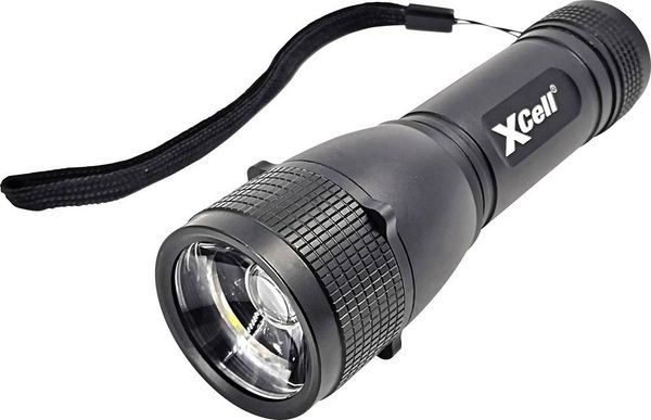 Produktbild: XCell 146362 146362 LED Taschenlampe mit Handschlaufe, mit Holster, mit Stroboskopmodus batteriebetrieben 500 lm 7 h 179 g