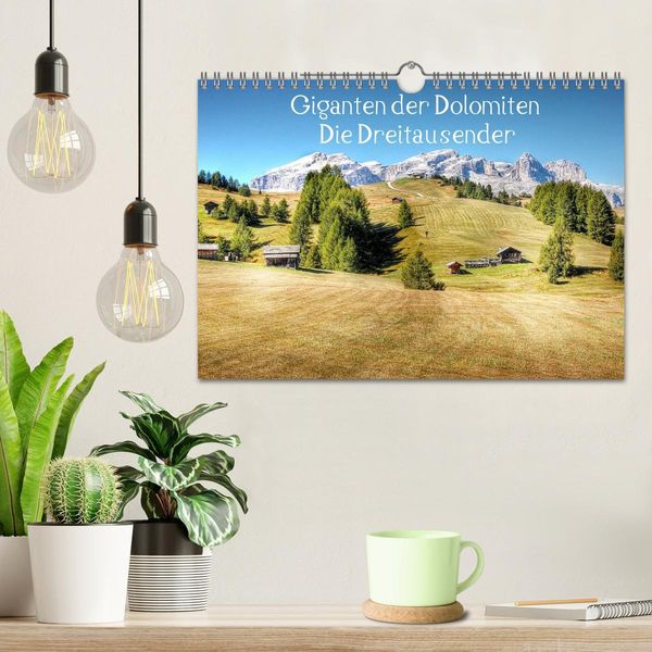Produktbild: Giganten der Dolomiten - Die Dreitausender (Wandkalender 2026 DIN A4 quer), CALVENDO Monatskalender