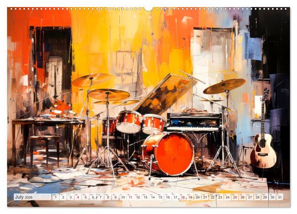 Produktbild: ROCK Feel the unlimited power (Wall Calendar 2026 DIN A2 landscape), CALVENDO 12 Month Wall Calendar