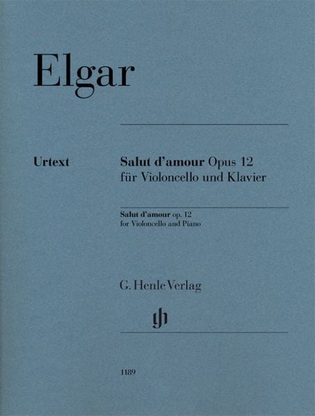 Edward Elgar - Salut d’amour op. 12 für Violoncello und Klavier