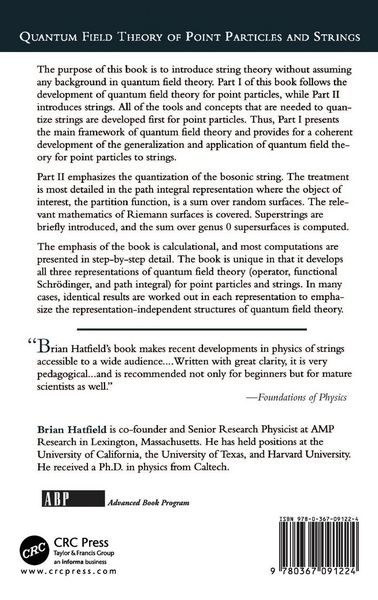 Produktbild: Quantum Field Theory Of Point Particles And Strings