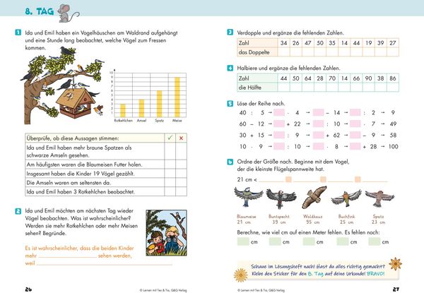 Produktbild: Das 10 Tage Ferienheft Mathematik 2