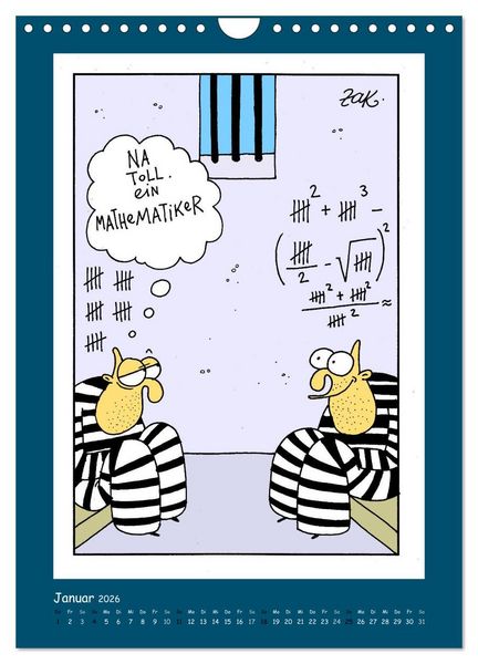 Produktbild: Na Toll! Comics von Martin Zak (Wandkalender 2026 DIN A4 hoch), CALVENDO Monatskalender