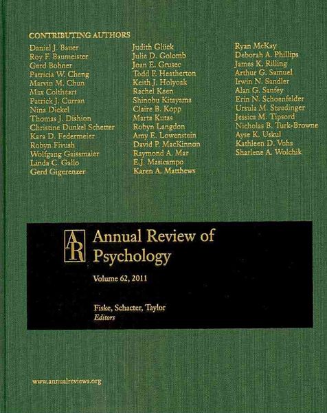 Produktbild: Annual Review of Psychology W/ Online, Vol. 62