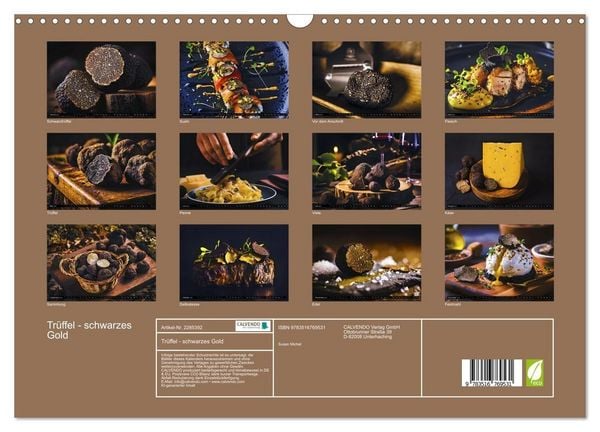 Produktbild: Tr&uuml;ffel - schwarzes Gold (Wandkalender 2027 DIN A3 quer), CALVENDO Monatskalender