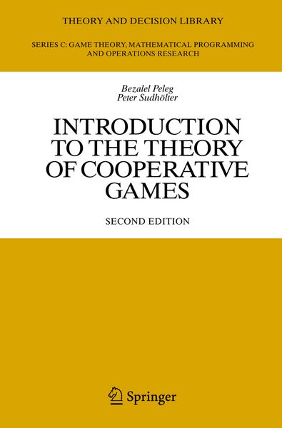 Produktbild: Introduction to the Theory of Cooperative Games