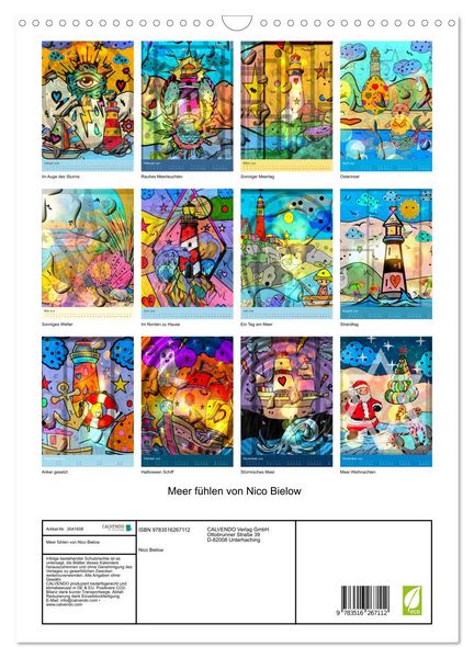 Produktbild: Meer f&uuml;hlen von Nico Bielow (Wandkalender 2026 DIN A3 hoch), CALVENDO Monatskalender