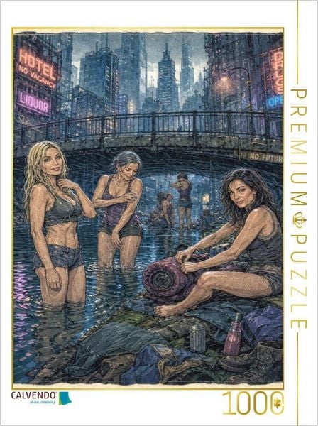 CALVENDO Puzzle Abkühlung im Moloch | 1000 Teile Lege-Größe 64 × 48 cm Foto-Puzzle für glückliche Stunden