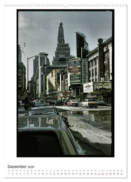 Produktbild: NEW YORK CITY - Vintage Views (hochwertiger Premium Wandkalender 2026 DIN A2 hoch), Kunstdruck in Hochglanz