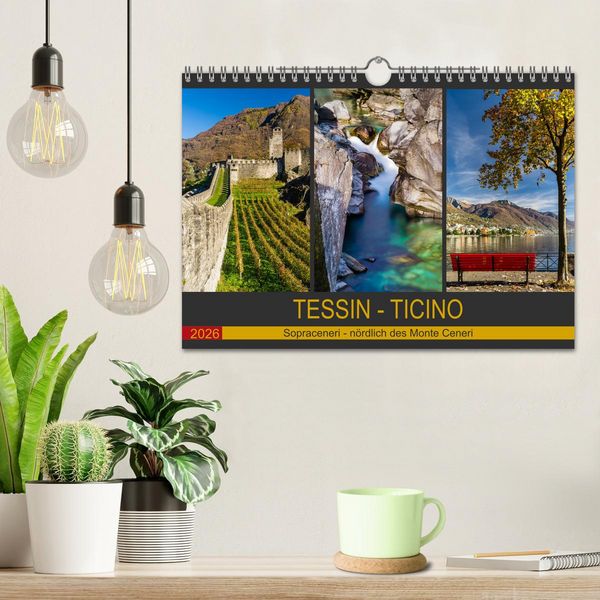 Produktbild: Tessin - Ticino (Wandkalender 2026 DIN A4 quer), CALVENDO Monatskalender