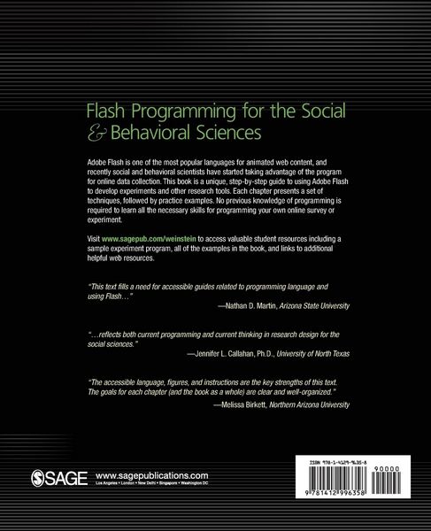 Produktbild: Flash Programming for the Social & Behavioral Sciences