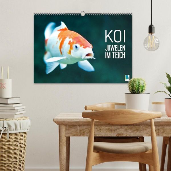 Produktbild: Koi: Juwelen im Teich (Wandkalender 2027 DIN A3 quer), CALVENDO Monatskalender